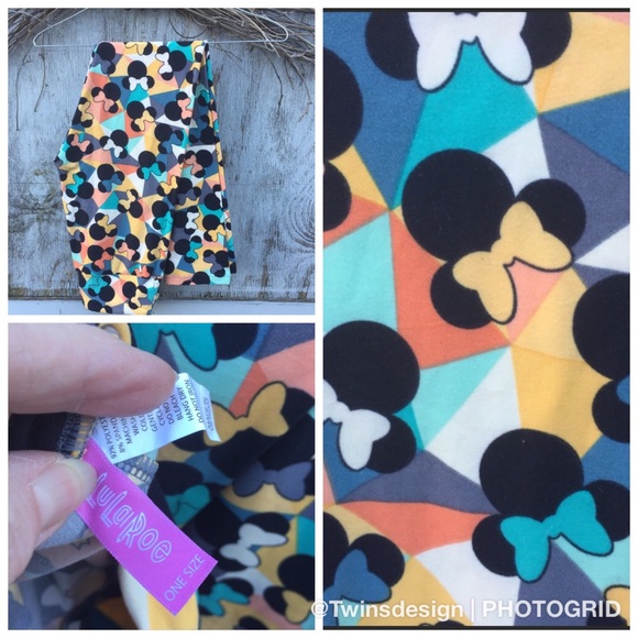 LuLaRoe Pants - LuLaRoe Disney Limited collection Minnie Mouse OS